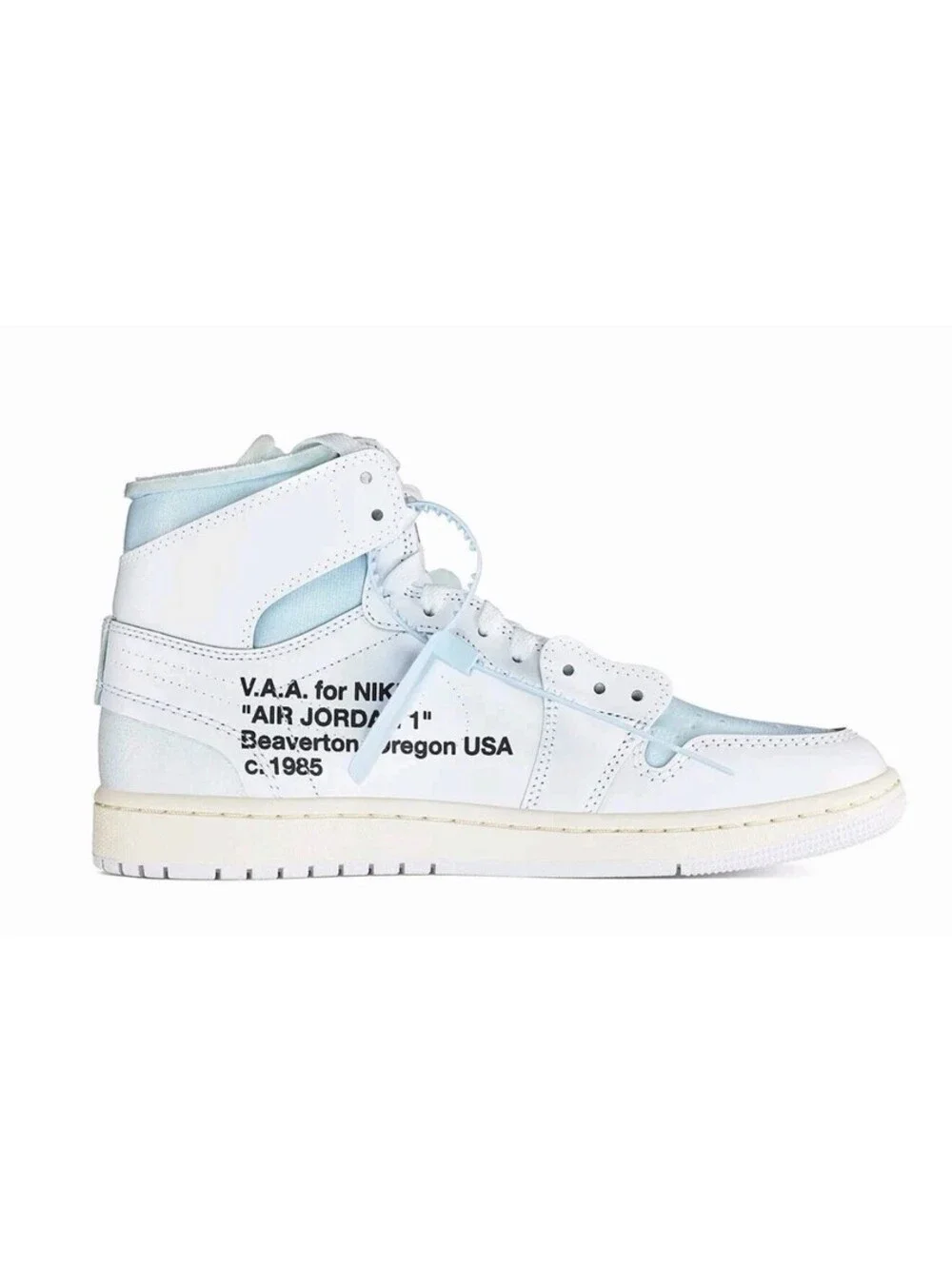 Virgil Abloh Archives × Air Jordan 1 High OG ALASKA White size 9.5 AA3834-100